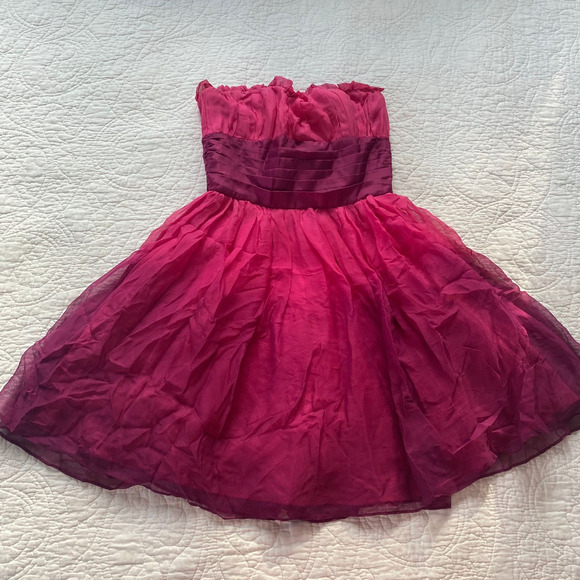 Betsey Johnson Pink Ombré Silk Tulle Dress - Picture 6 of 7